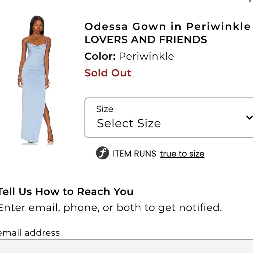 Lovers and Friends elegant light blue dress